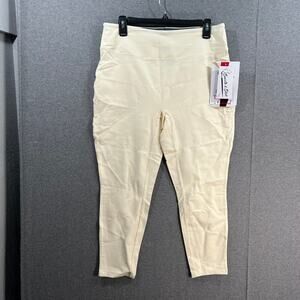 Wicked by Women with Control Ankle Pants with Pockets Alabaster, Petite Medium